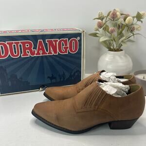 Durango Western Leather Low Boots Brown Cowgirl DRD0339ZP Women's 8.5M NWB